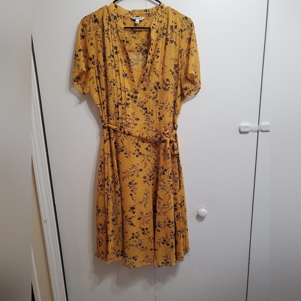 Nanette Lapore 12 yellow floral dress